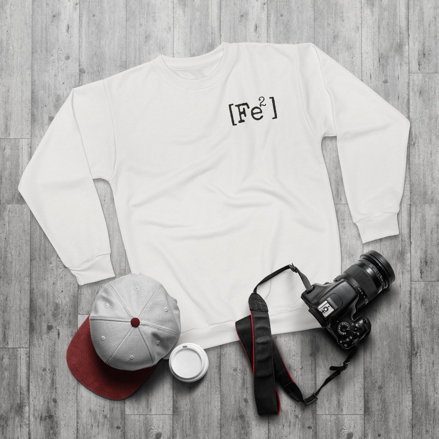 Fe Square Sweatshirt — Minimal Chemistry Graphic Crewneck