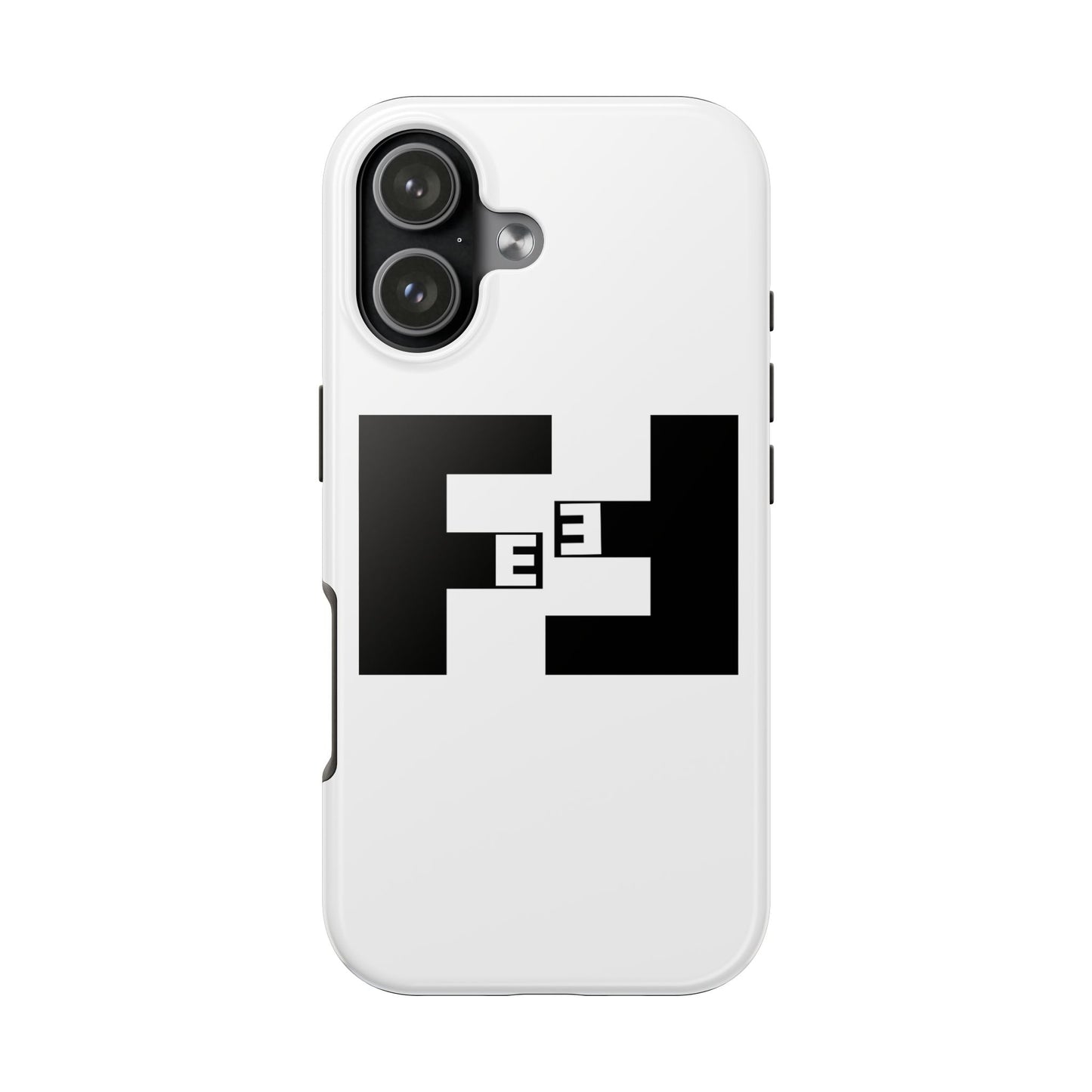 Fefe Designer Tough Phone Case — Bold Black Fefe Designer Monogram