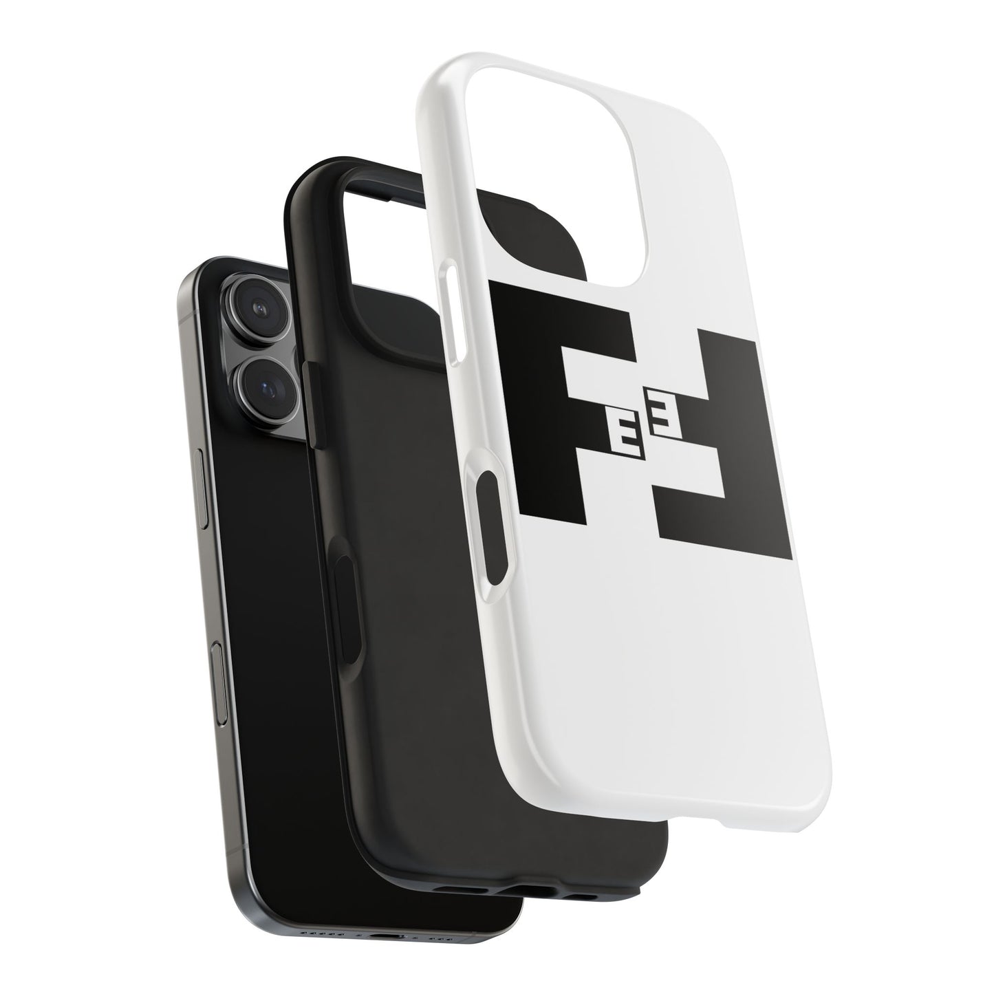 Fefe Designer Tough Phone Case — Bold Black Fefe Designer Monogram