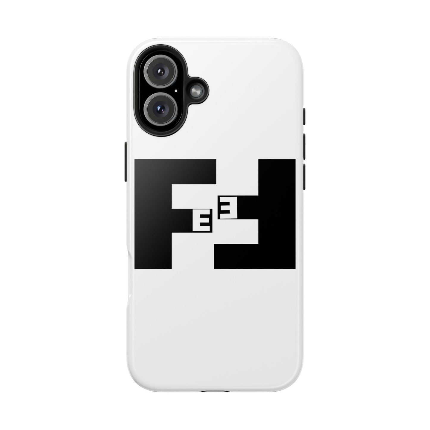 Fefe Designer Tough Phone Case — Bold Black Fefe Designer Monogram