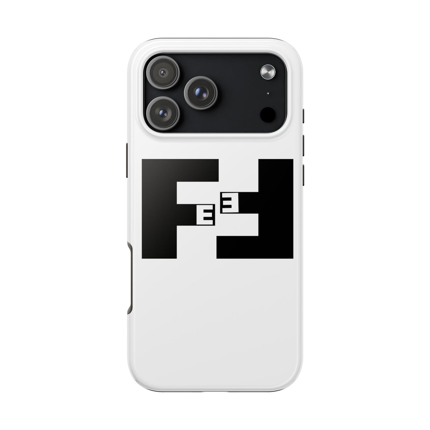 Fefe Designer Tough Phone Case — Bold Black Fefe Designer Monogram