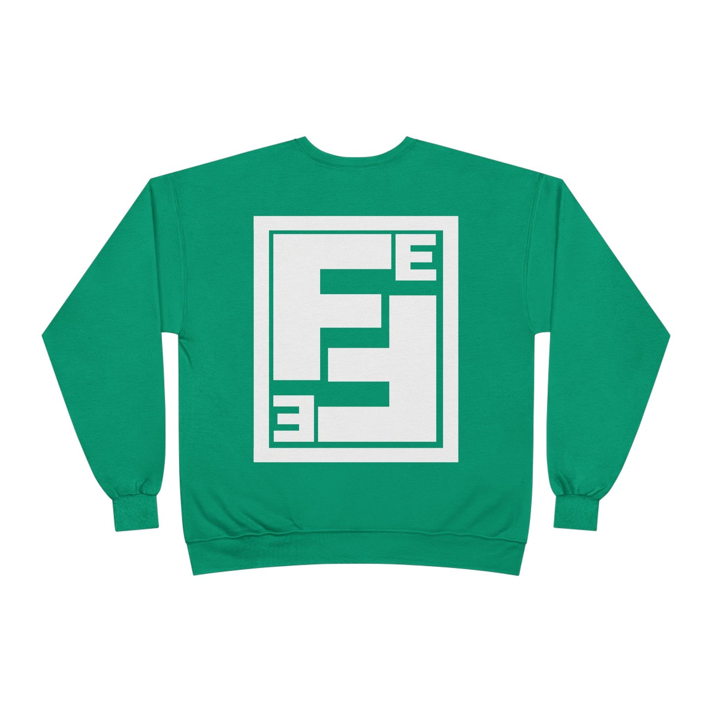 Fefe Crewneck Designer Sweatshirt - Minimalist Retro Fefe Block Logo (Front Chest & Back Graphic)