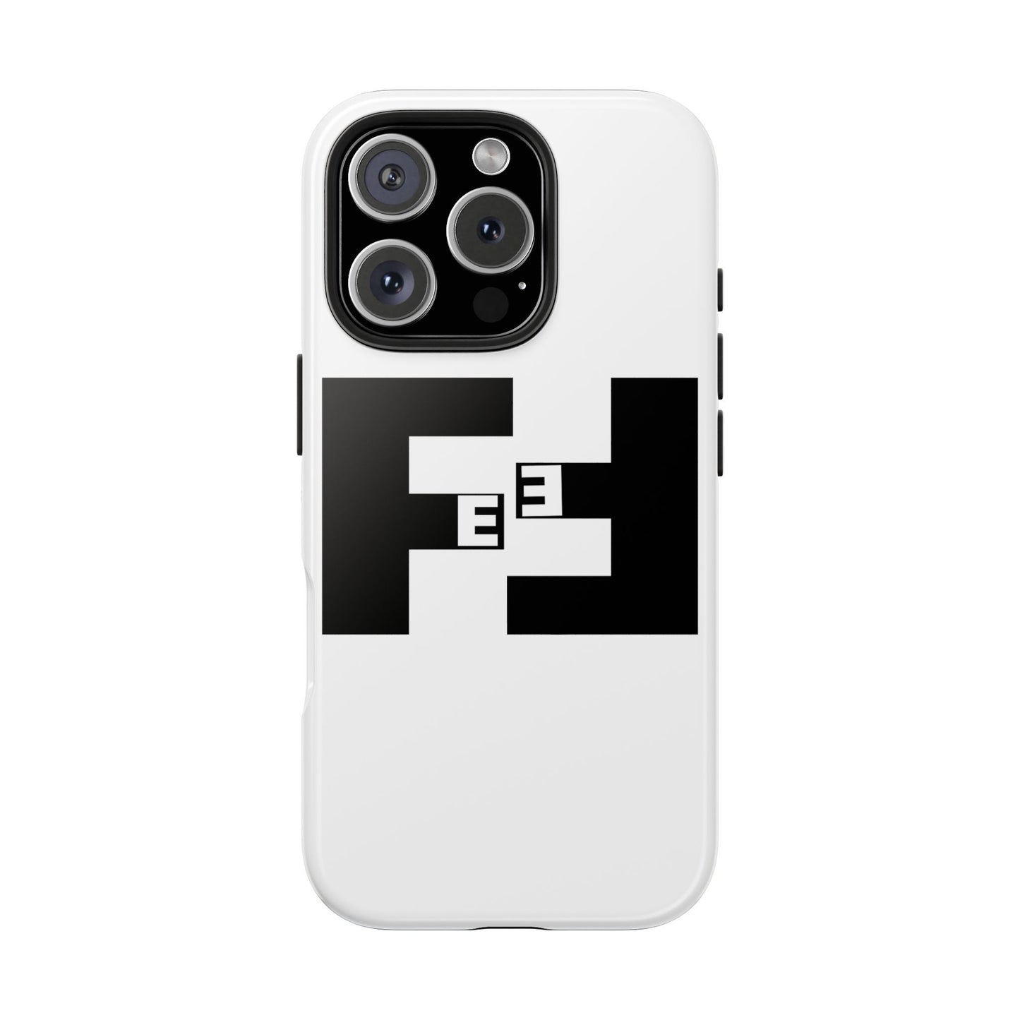Fefe Designer Tough Phone Case — Bold Black Fefe Designer Monogram