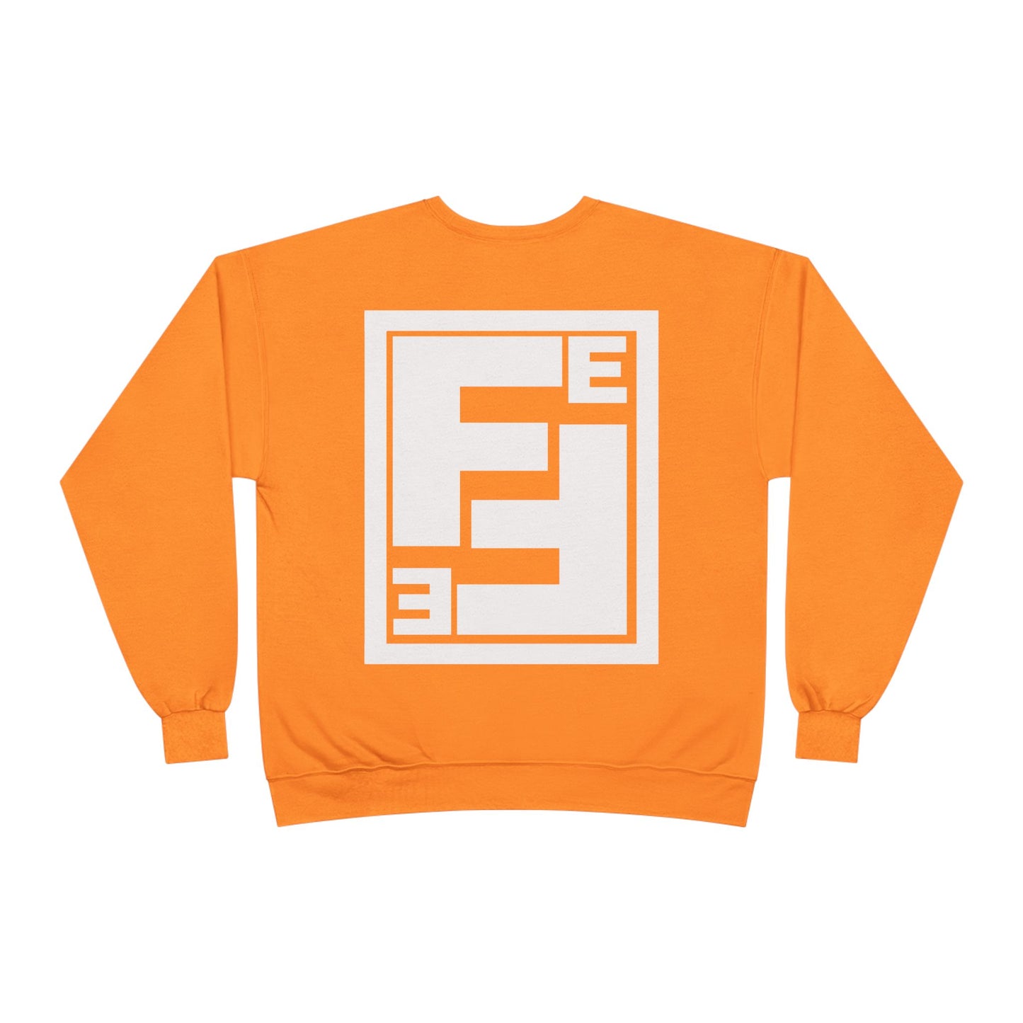 Fefe Crewneck Designer Sweatshirt - Minimalist Retro Fefe Block Logo (Front Chest & Back Graphic)