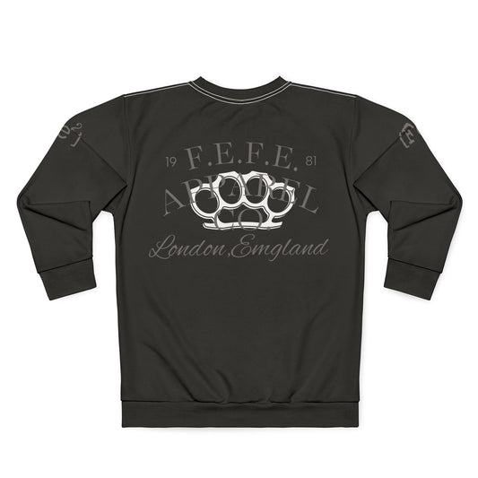 Fefe Knuckle Crest Designer Sweatshirt — Vintage Fefe Brass Knuckles London Graphic