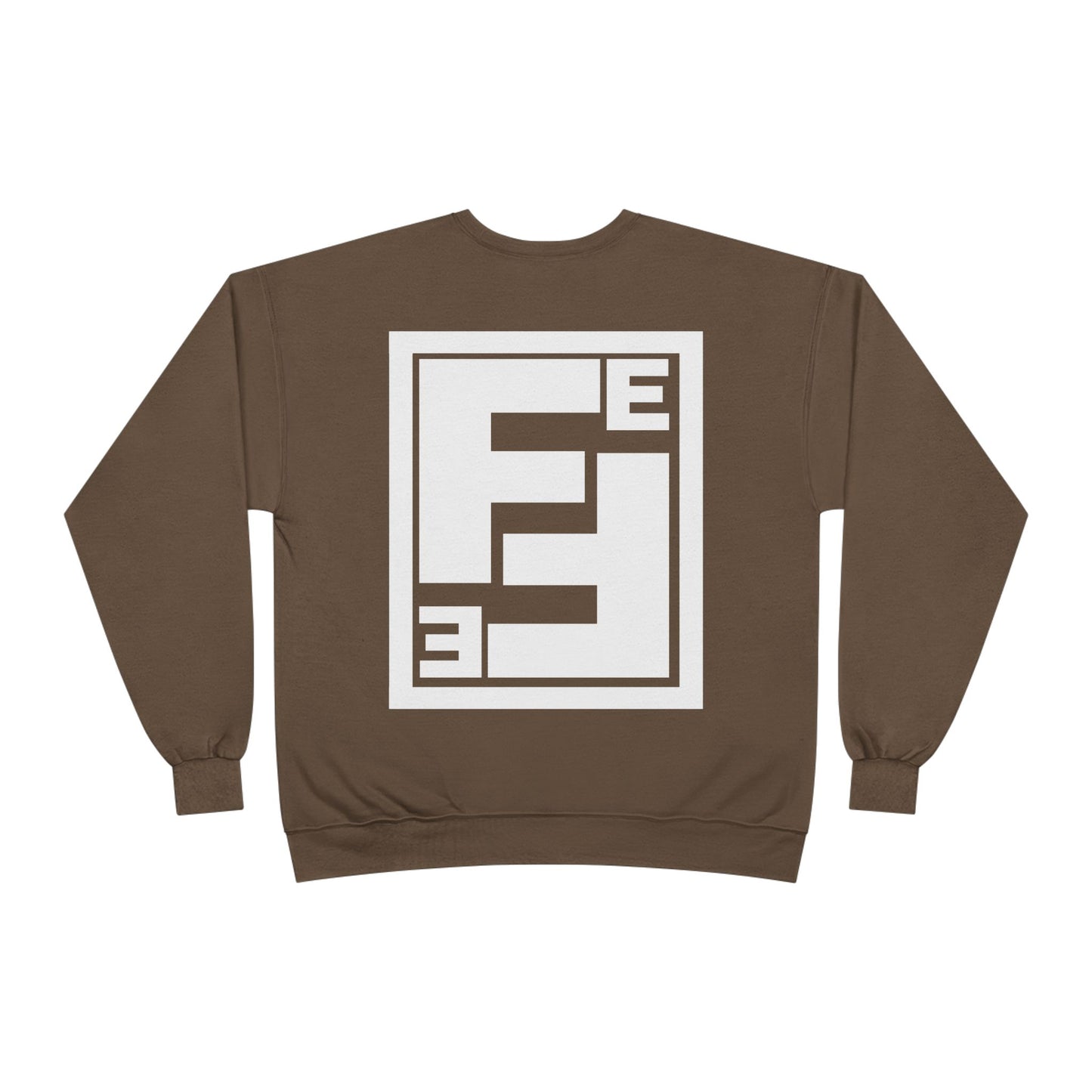 Fefe Crewneck Designer Sweatshirt - Minimalist Retro Fefe Block Logo (Front Chest & Back Graphic)
