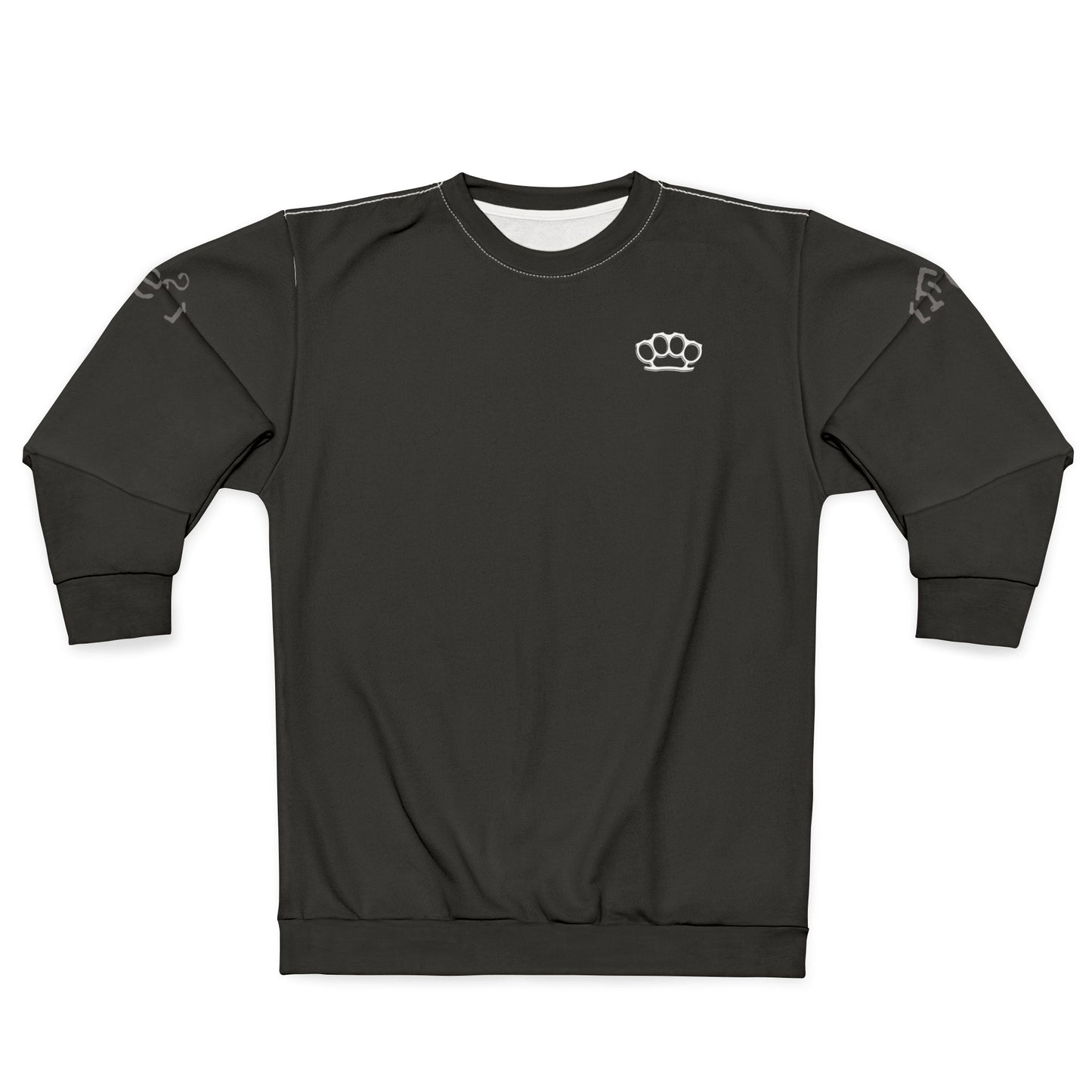 Fefe Knuckle Crest Designer Sweatshirt — Vintage Fefe Brass Knuckles London Graphic