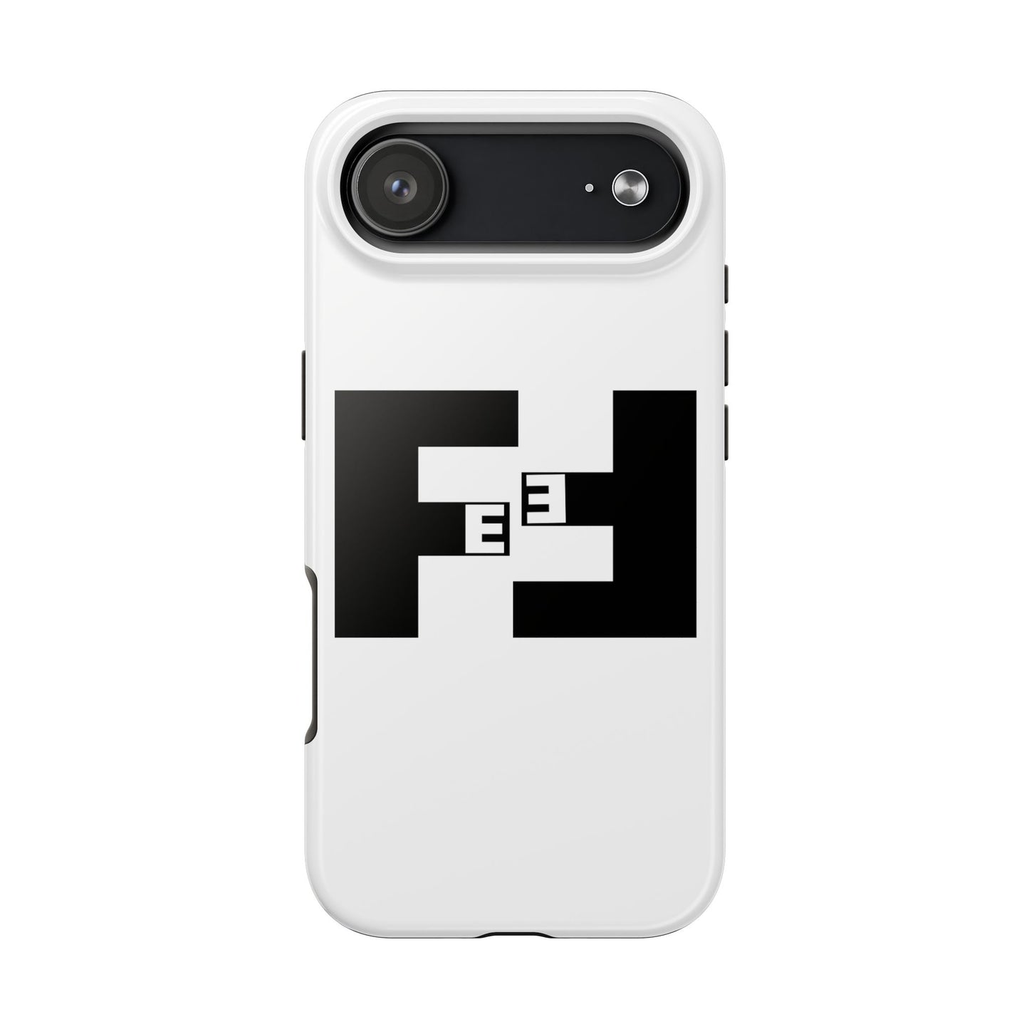 Fefe Designer Tough Phone Case — Bold Black Fefe Designer Monogram
