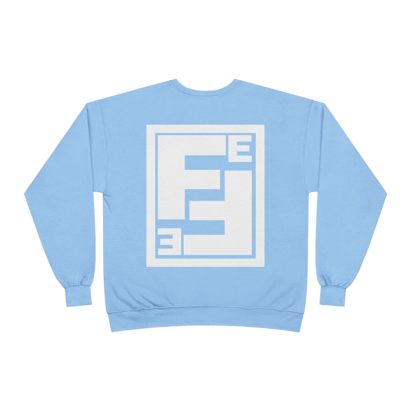 Fefe Crewneck Designer Sweatshirt - Minimalist Retro Fefe Block Logo (Front Chest & Back Graphic)
