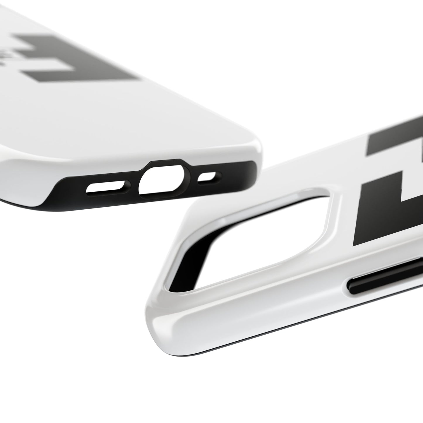 Fefe Designer Tough Phone Case — Bold Black Fefe Designer Monogram