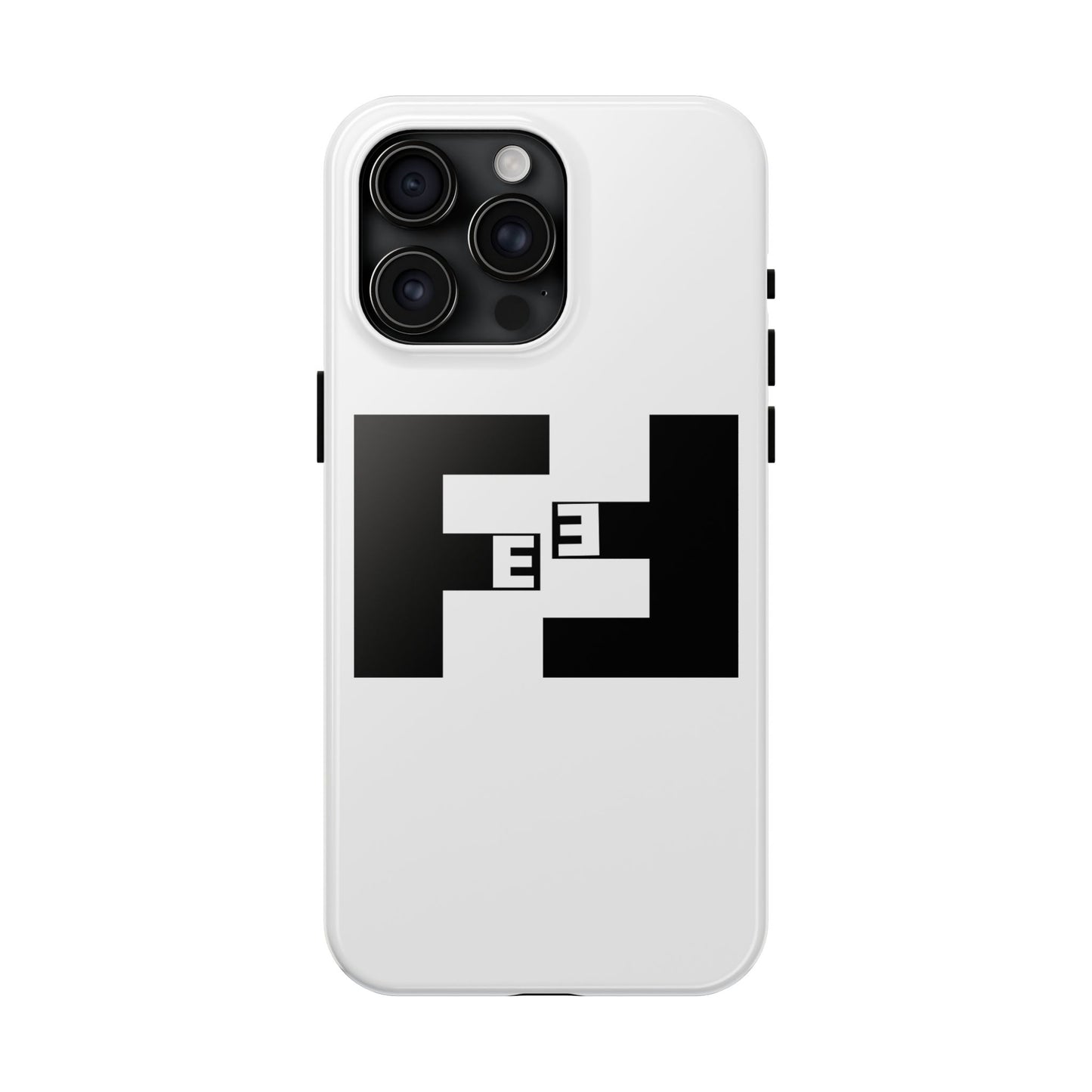 Fefe Designer Tough Phone Case — Bold Black Fefe Designer Monogram