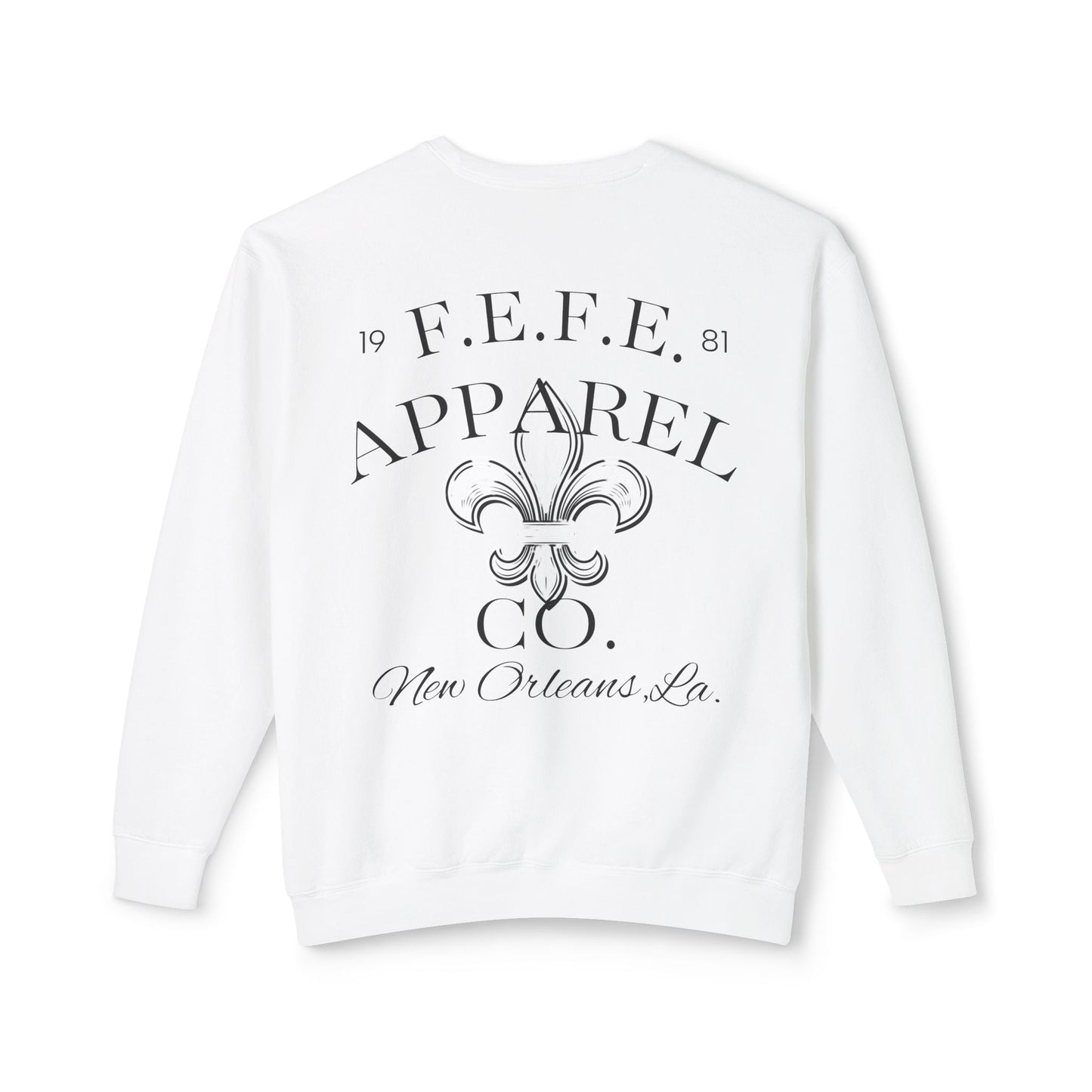 Fleur-de-Lis Apparel Crewneck Sweatshirt — New Orleans Vintage Logo