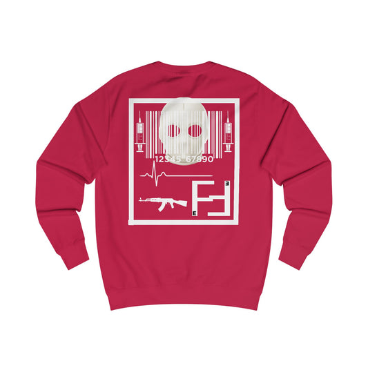 Fefe Barcode Designer Sweatshirt — Tactical Graphic Crewneck