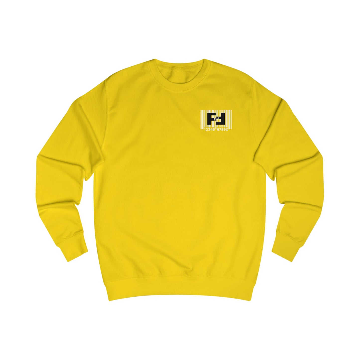 Fefe Barcode Designer Sweatshirt — Tactical Graphic Crewneck