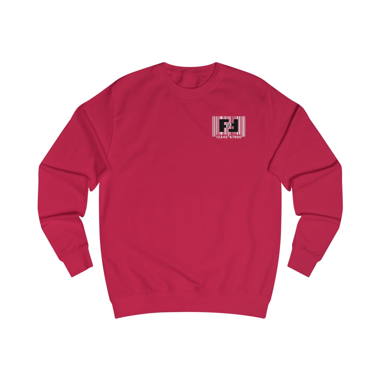 Fefe Barcode Designer Sweatshirt — Tactical Graphic Crewneck