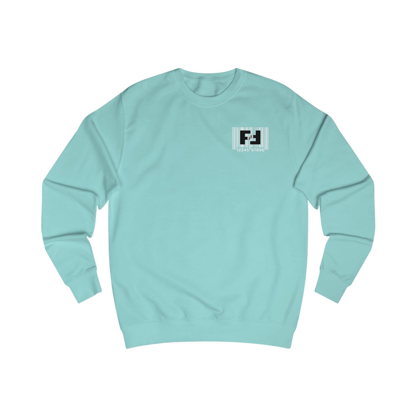 Fefe Barcode Designer Sweatshirt — Tactical Graphic Crewneck