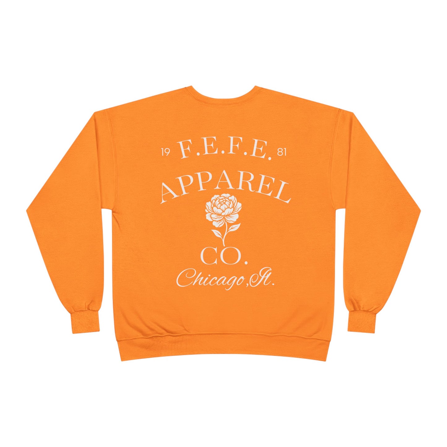 Fefe Rose Crest Crewneck Designer Sweatshirt — F.E.F.E. Apparel Co. Vintage Logo