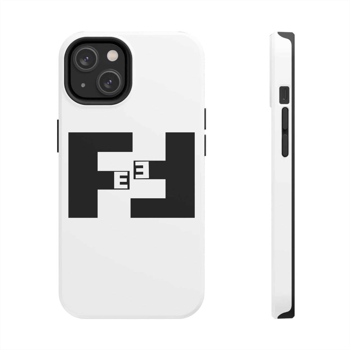 Fefe Designer Tough Phone Case — Bold Black Fefe Designer Monogram