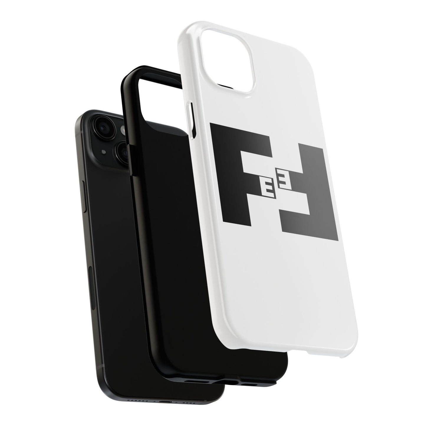 Fefe Designer Tough Phone Case — Bold Black Fefe Designer Monogram