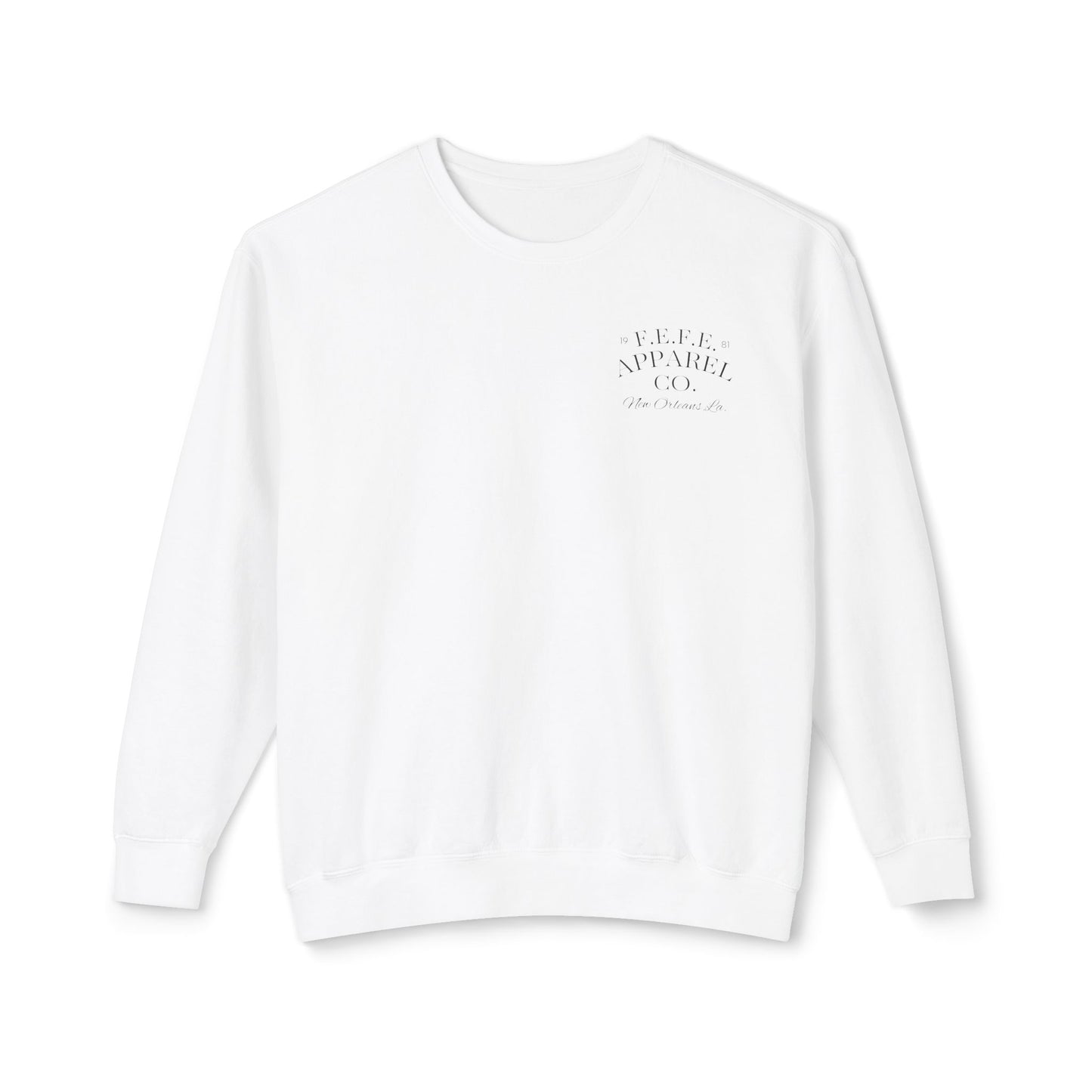 Fefe Voodoo Doll Graphic Designer Sweatshirt — 'NOLA' Gothic New Orleans Designer Crewneck
