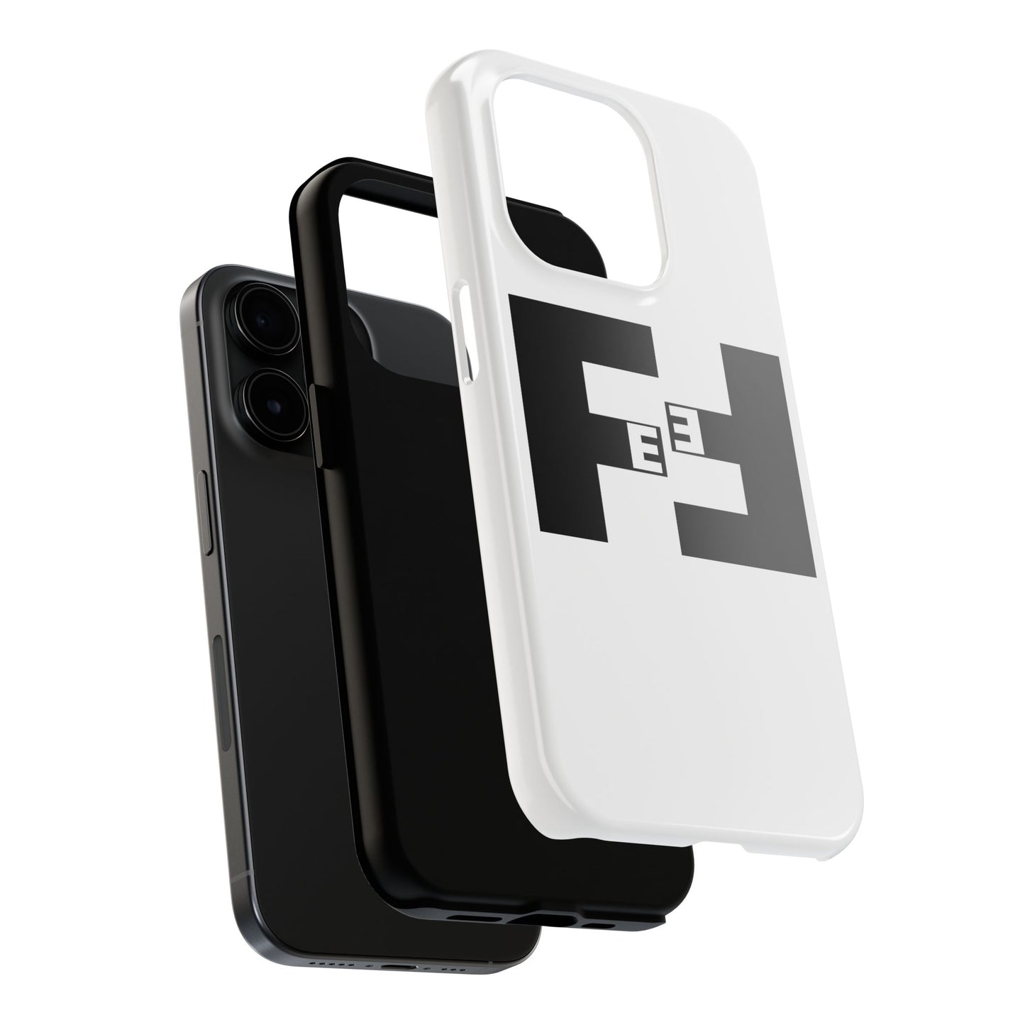 Fefe Designer Tough Phone Case — Bold Black Fefe Designer Monogram