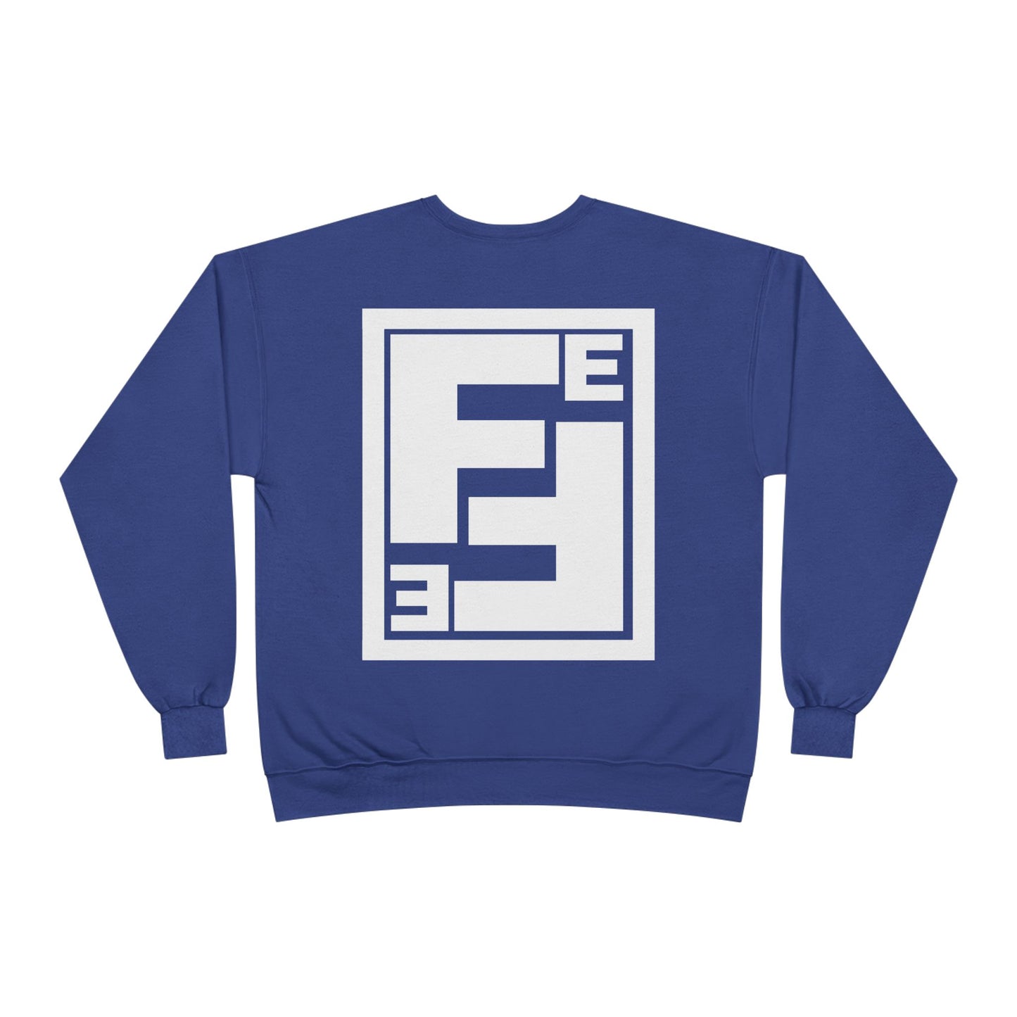 Fefe Crewneck Designer Sweatshirt - Minimalist Retro Fefe Block Logo (Front Chest & Back Graphic)