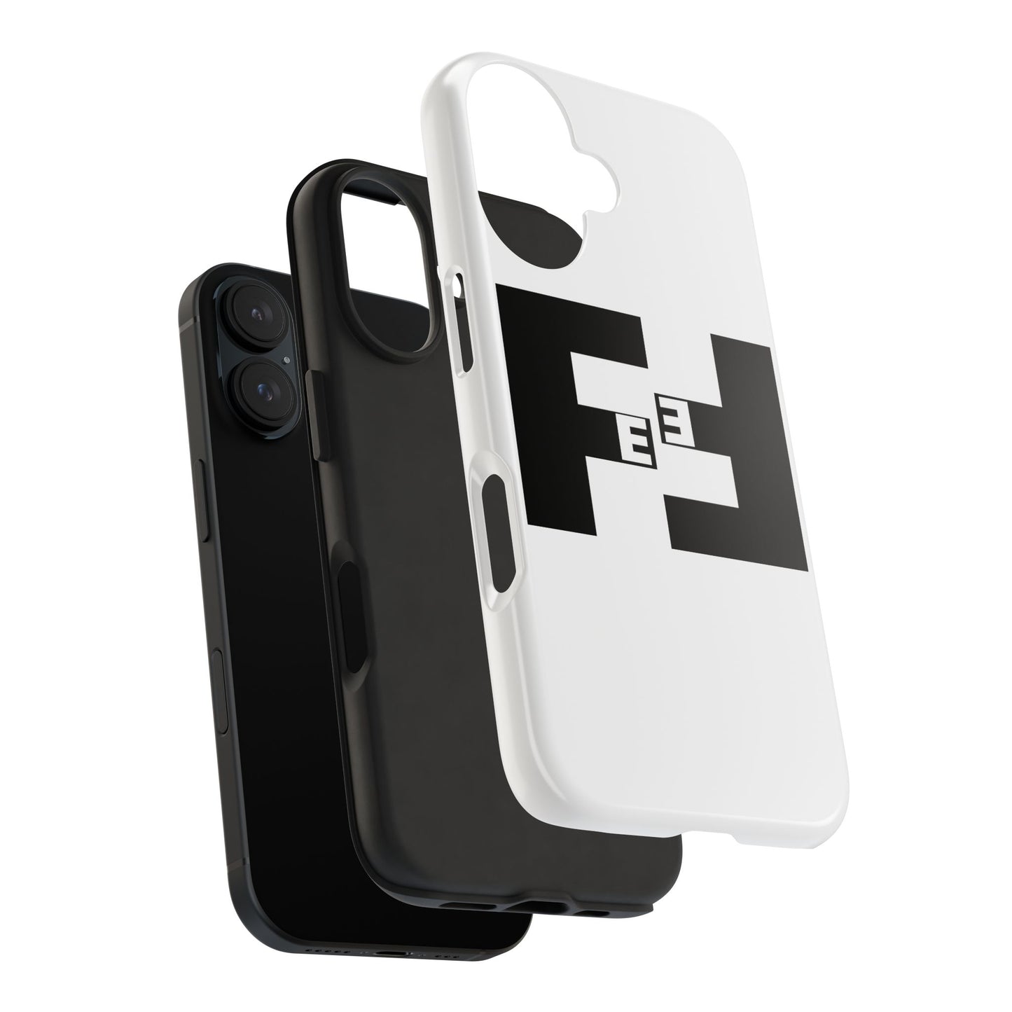 Fefe Designer Tough Phone Case — Bold Black Fefe Designer Monogram