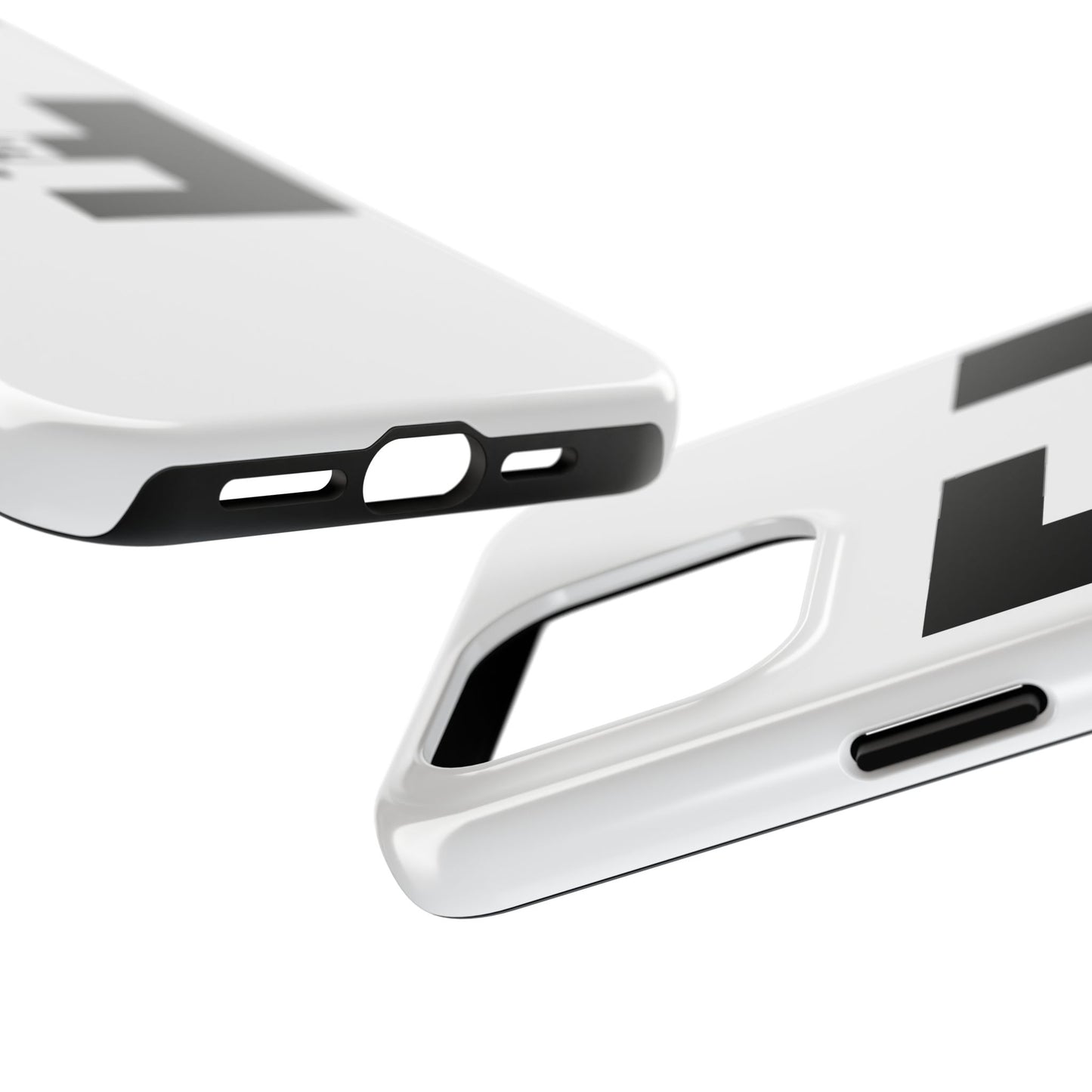 Fefe Designer Tough Phone Case — Bold Black Fefe Designer Monogram
