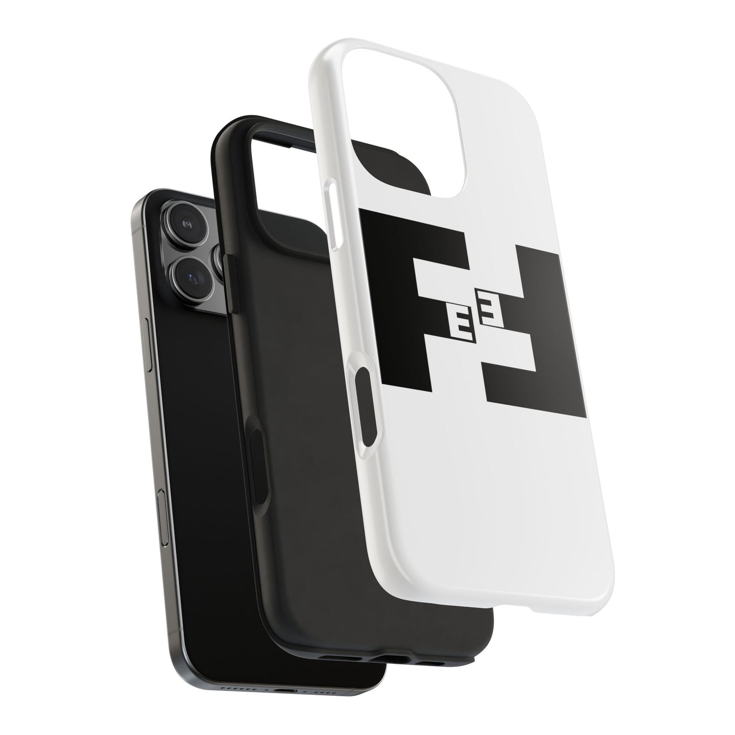Fefe Designer Tough Phone Case — Bold Black Fefe Designer Monogram