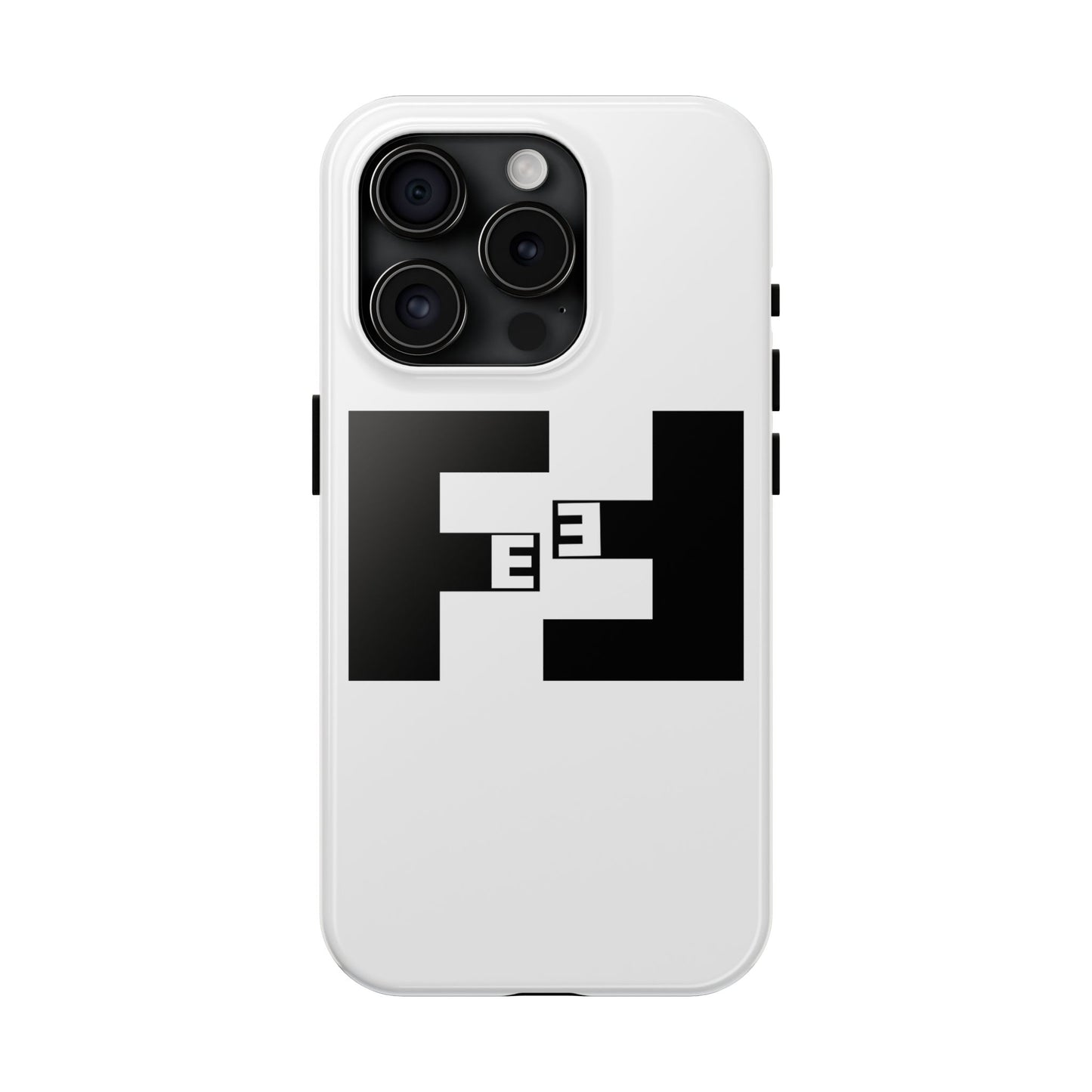Fefe Designer Tough Phone Case — Bold Black Fefe Designer Monogram