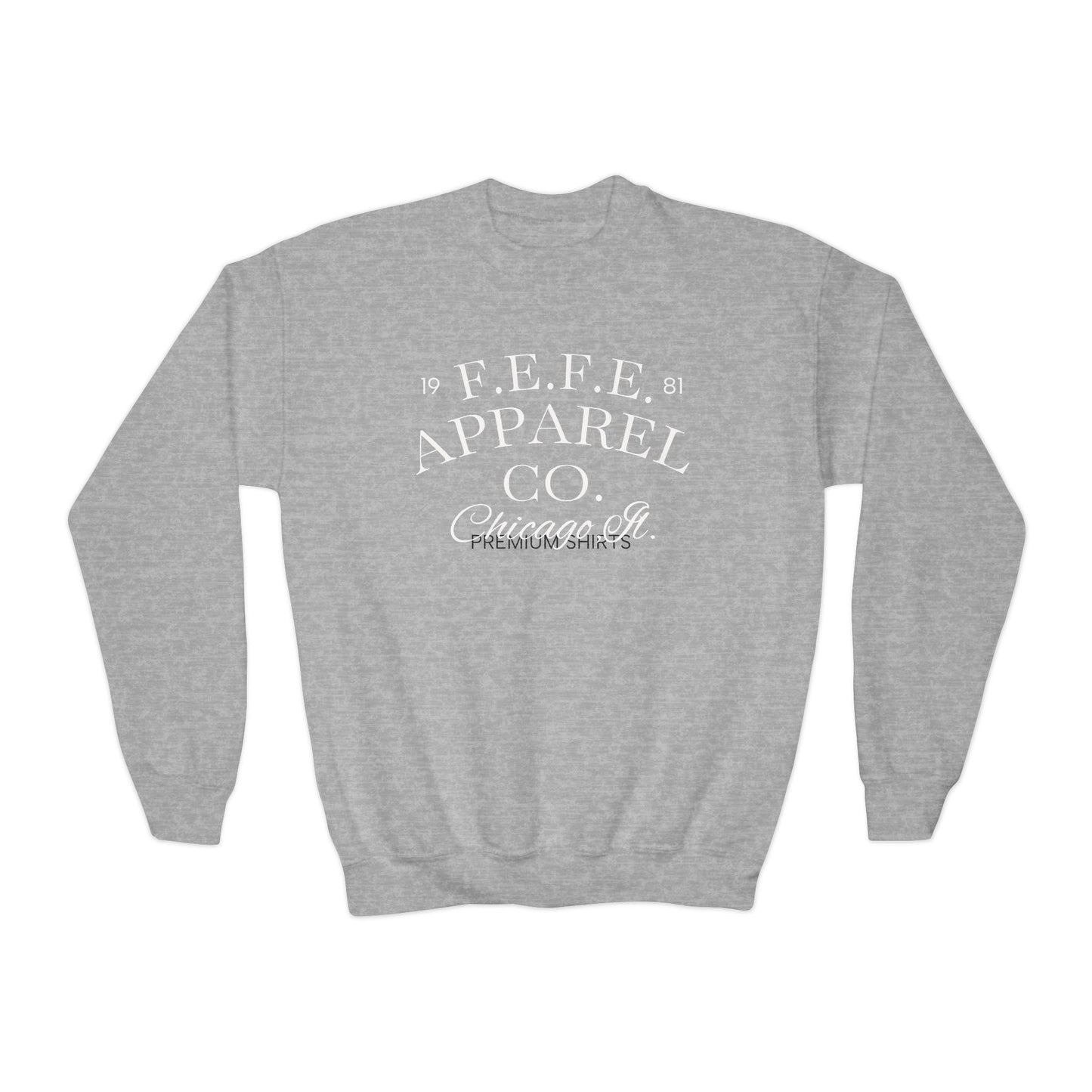 FEFE Apparel Co. Youth Crewneck Sweatshirt – Vintage Chicago Logo