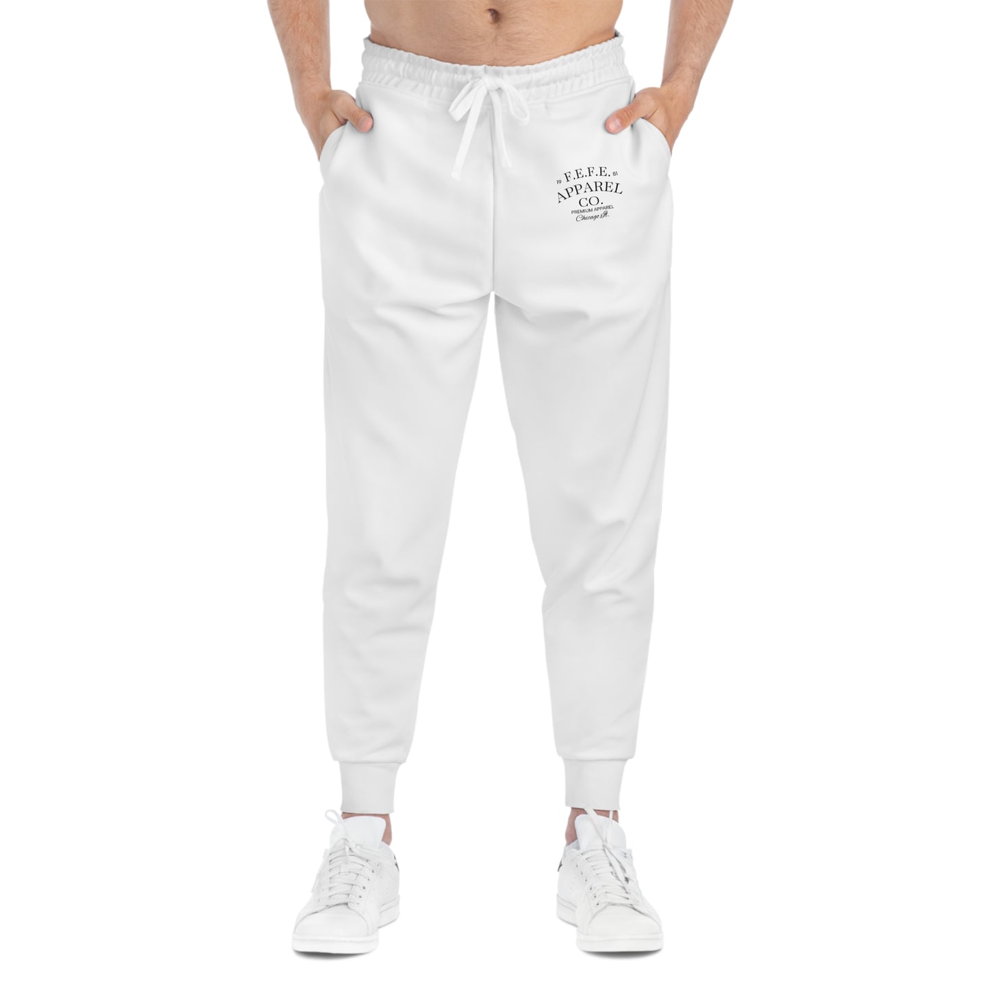 Fefe Minimal Athletic Joggers — FEFE Apparel Co. Logo Designer Sweatpants