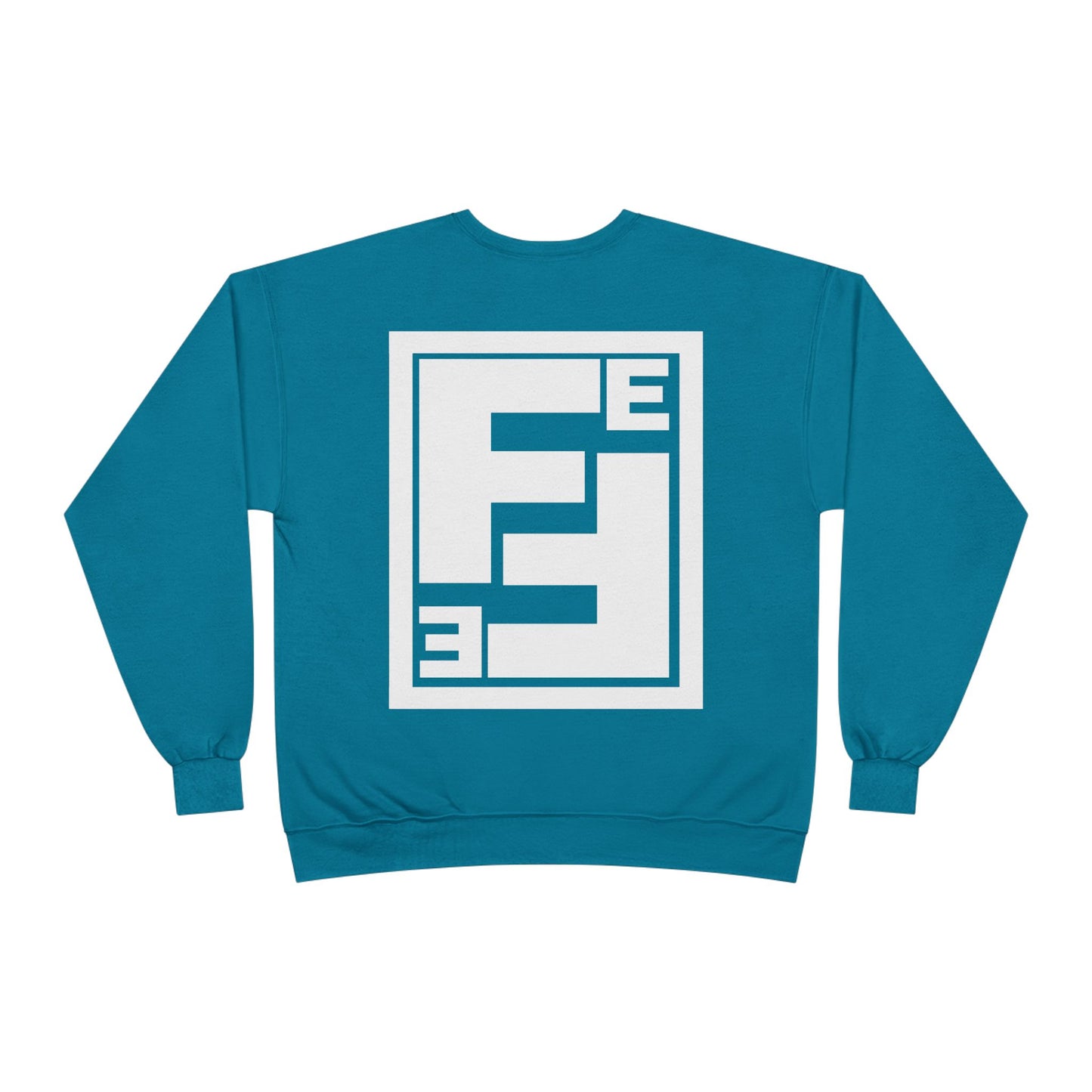 Fefe Crewneck Designer Sweatshirt - Minimalist Retro Fefe Block Logo (Front Chest & Back Graphic)