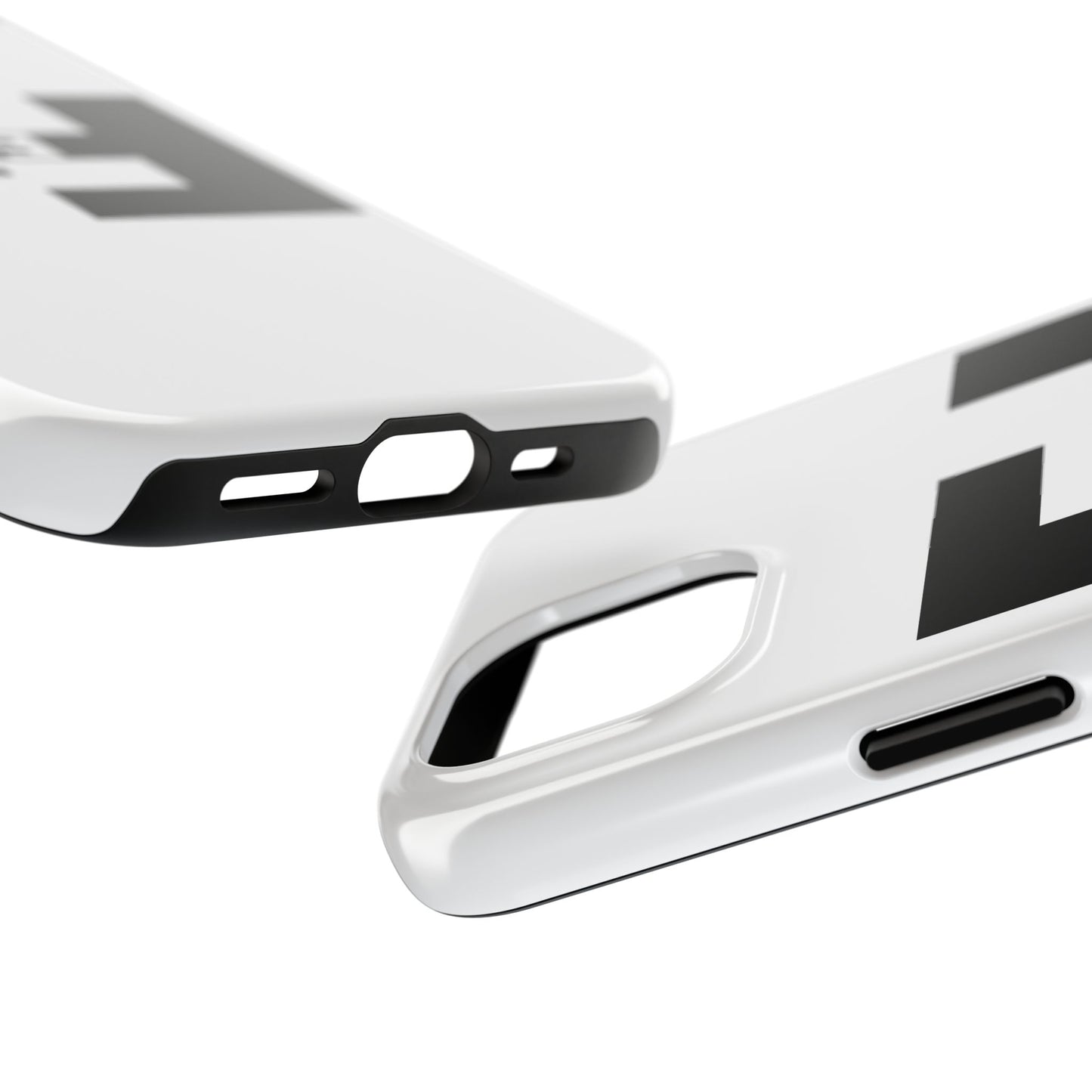 Fefe Designer Tough Phone Case — Bold Black Fefe Designer Monogram