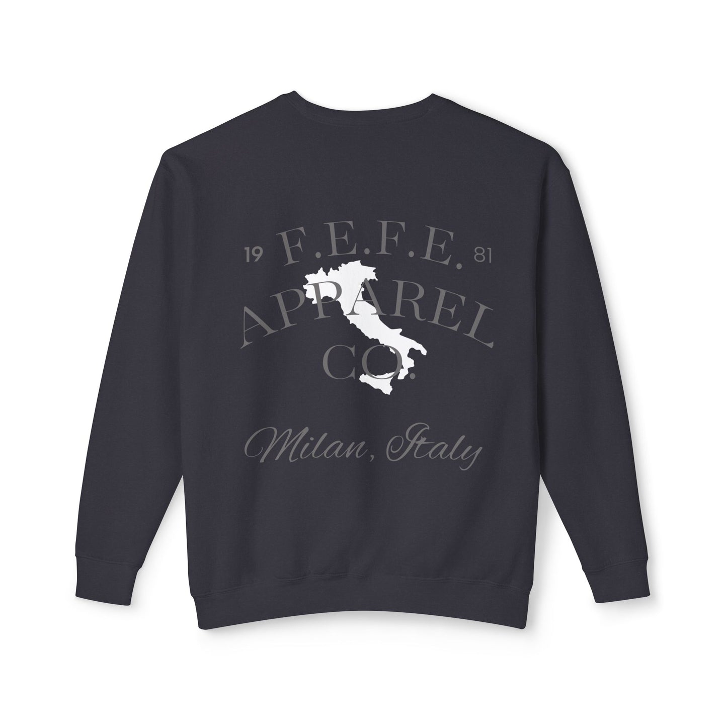 Fefe Designer Crewneck Sweatshirt Milan - Milan Italy Graphic Lightweight Designer Pullover