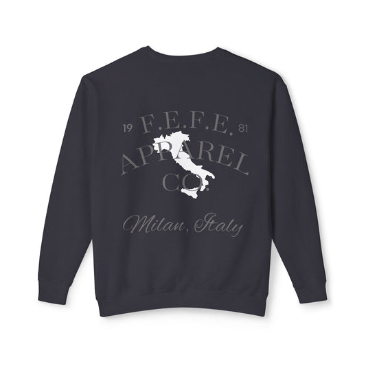 Fefe Designer Crewneck Sweatshirt Milan - Milan Italy Graphic Lightweight Designer Pullover