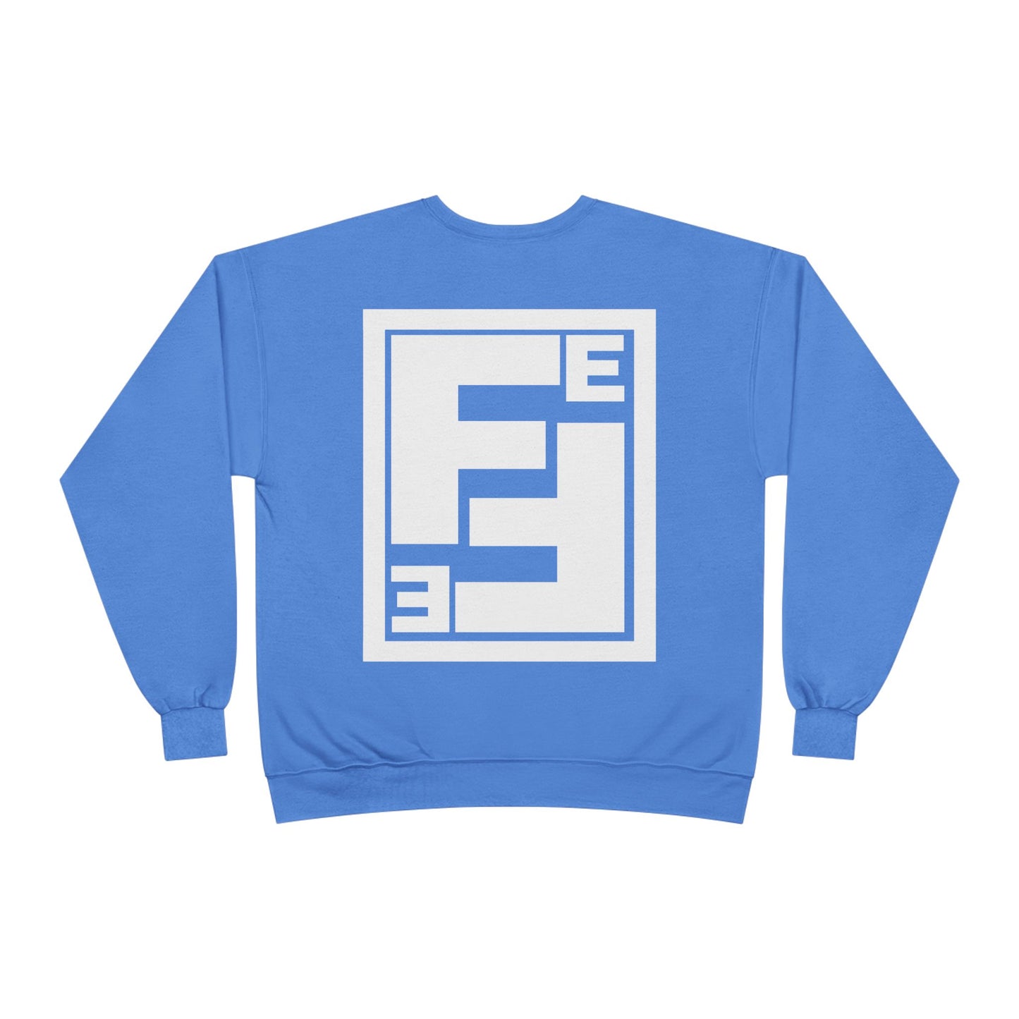 Fefe Crewneck Designer Sweatshirt - Minimalist Retro Fefe Block Logo (Front Chest & Back Graphic)