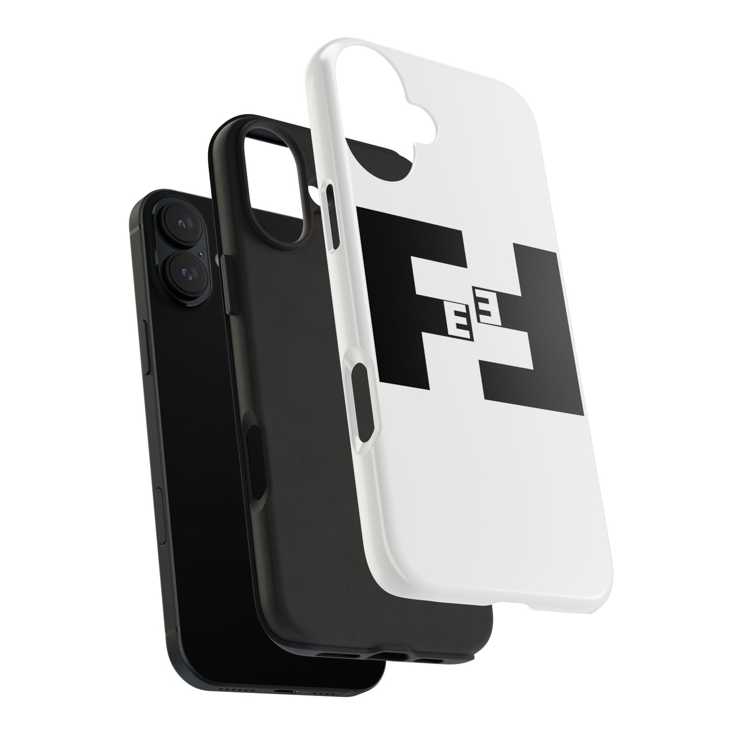 Fefe Designer Tough Phone Case — Bold Black Fefe Designer Monogram