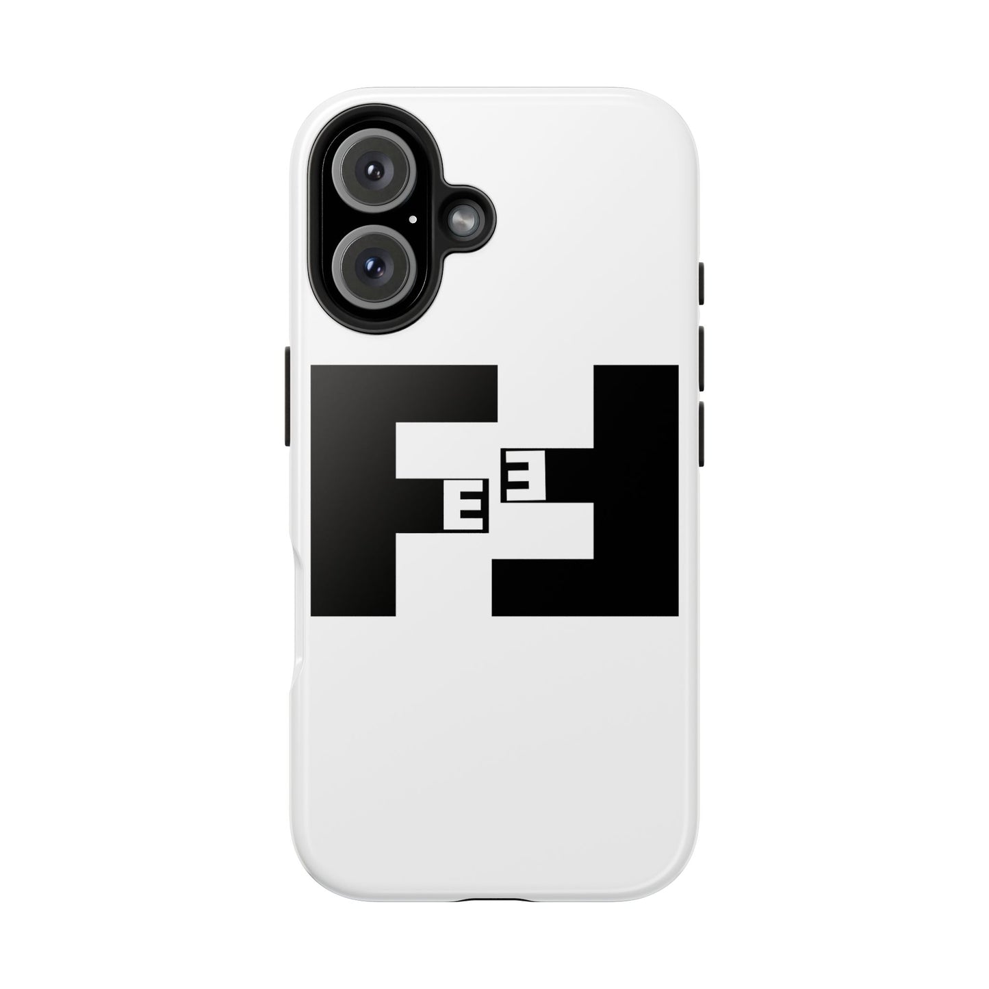 Fefe Designer Tough Phone Case — Bold Black Fefe Designer Monogram