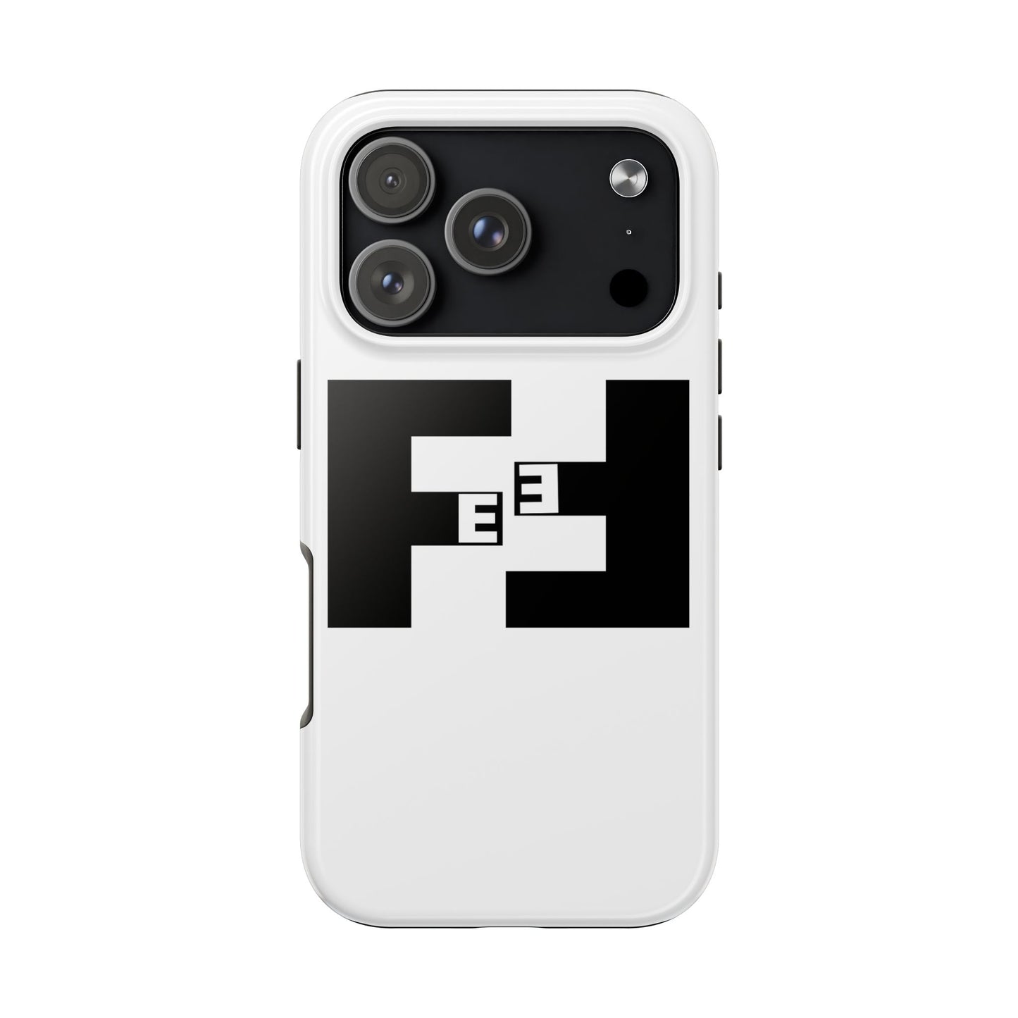 Fefe Designer Tough Phone Case — Bold Black Fefe Designer Monogram