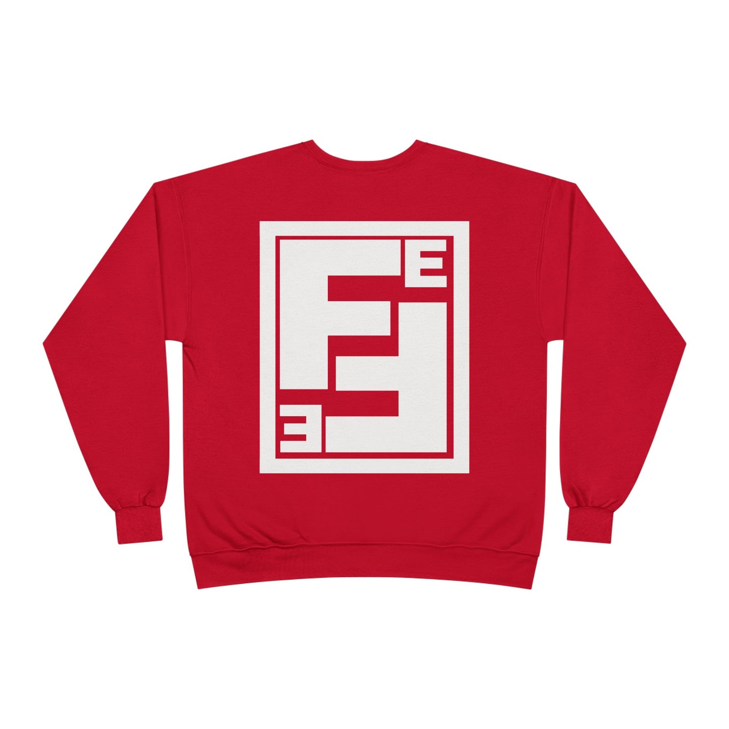 Fefe Crewneck Designer Sweatshirt - Minimalist Retro Fefe Block Logo (Front Chest & Back Graphic)