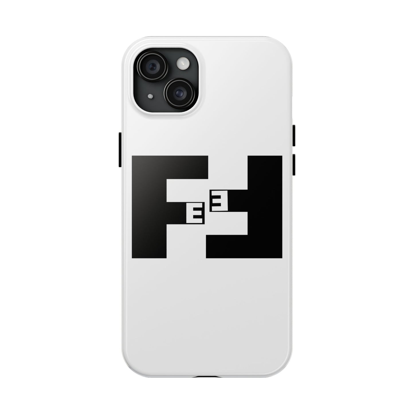 Fefe Designer Tough Phone Case — Bold Black Fefe Designer Monogram