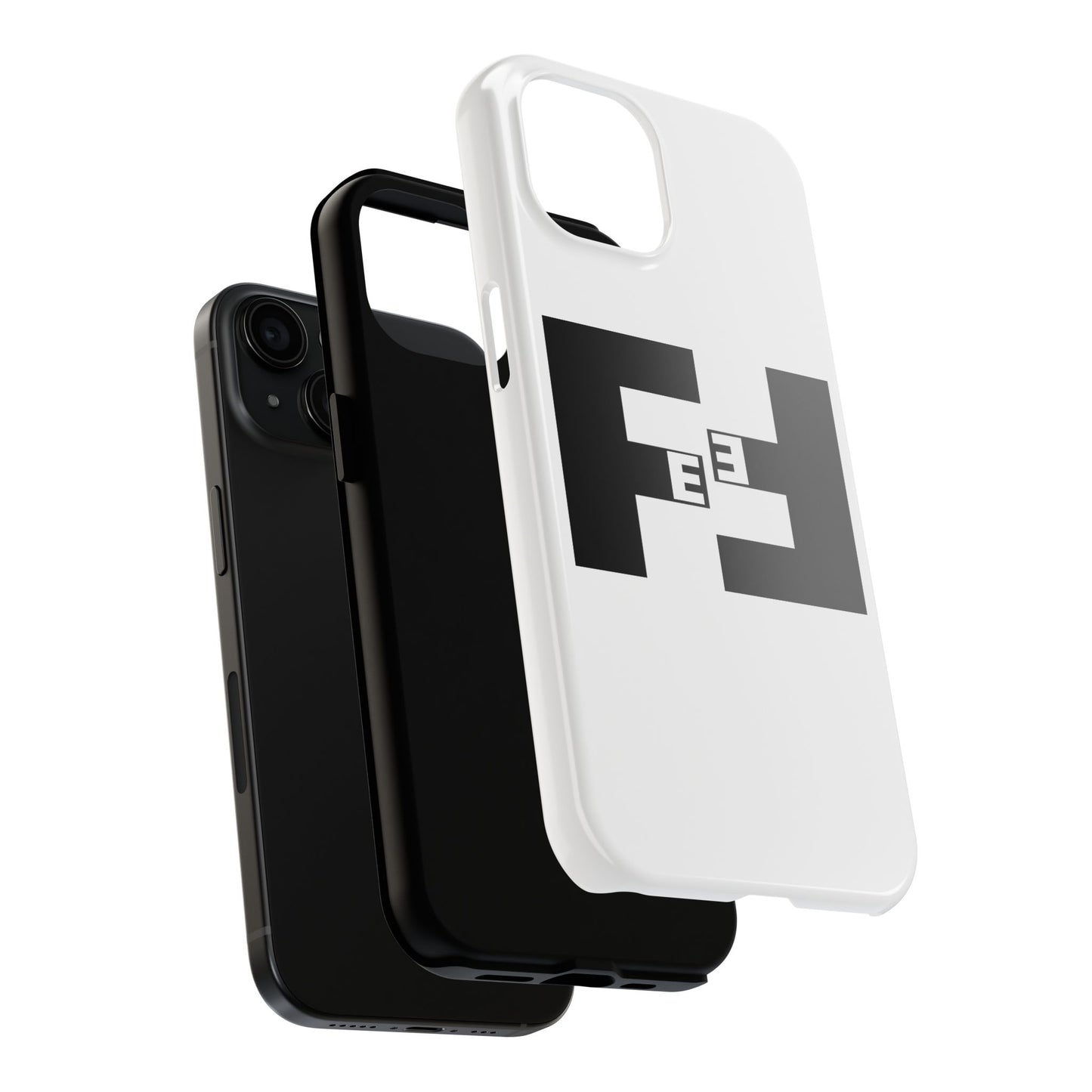 Fefe Designer Tough Phone Case — Bold Black Fefe Designer Monogram