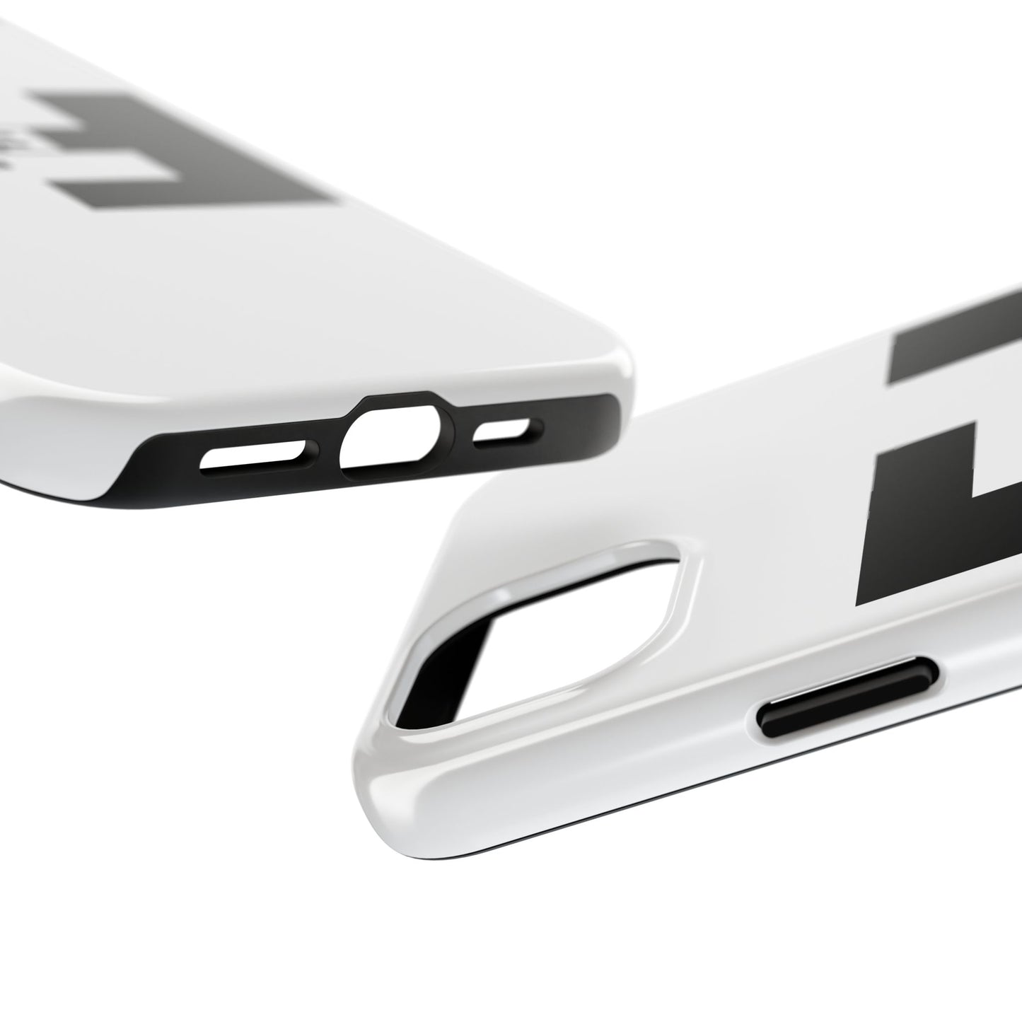 Fefe Designer Tough Phone Case — Bold Black Fefe Designer Monogram