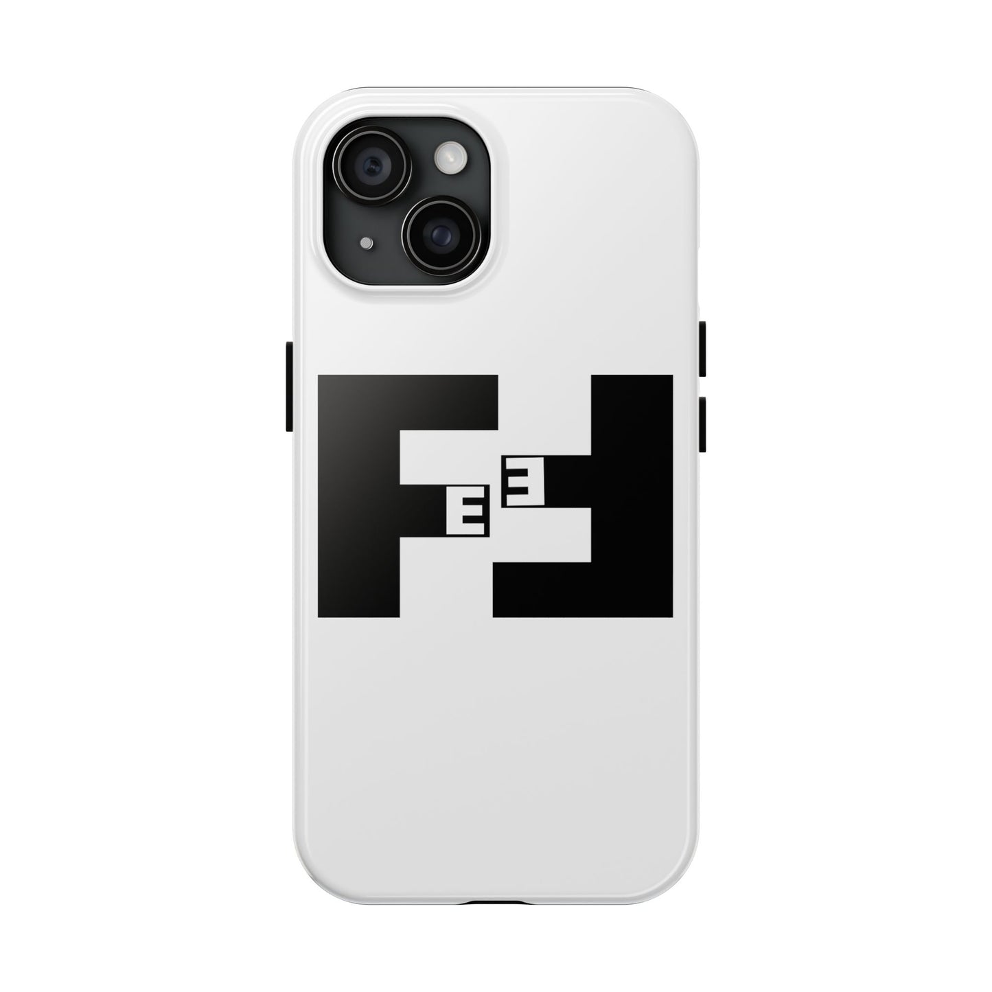 Fefe Designer Tough Phone Case — Bold Black Fefe Designer Monogram
