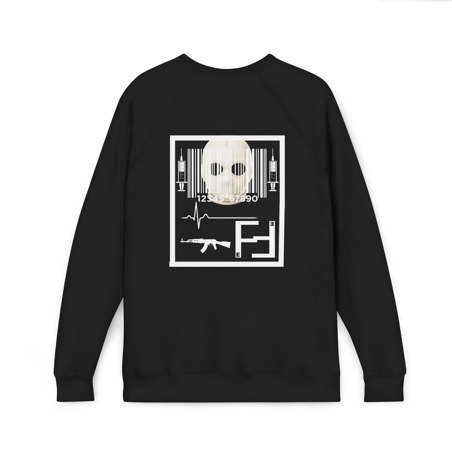 Fefe Void Designer Sweatshirt — Tactical Barcode Design